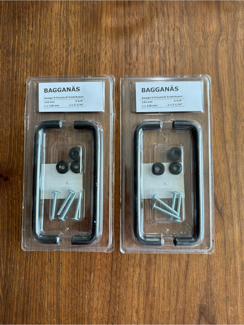NWT / NWB IKEA BAGGANAS hardware drawer pulls lot of 2